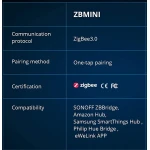 SONOFF ZBMINI ZigBee întrerupător inteligent mini pentru controlul luminii 2 căi
