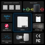 SONOFF ZBMINI ZigBee întrerupător inteligent mini pentru controlul luminii 2 căi