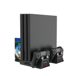 Suport de răcire multifuncțional pentru PS4, Slim și Pro, compatibil cu manete