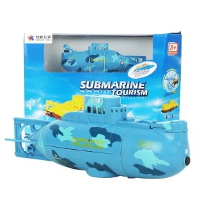 Submarin RC mini 3 canale - micro submarin albastru Satkit