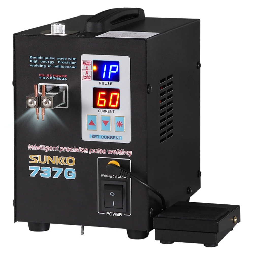Sunkko 737g aparat de sudura in puncte pentru baterii 18650 si 2170