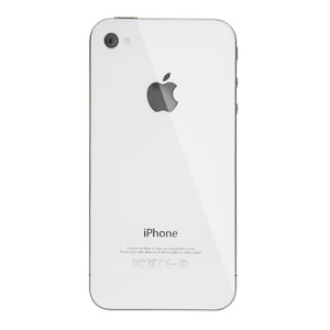 Capac spate din sticlă iPhone 4 alb pentru reparații și piesă originală