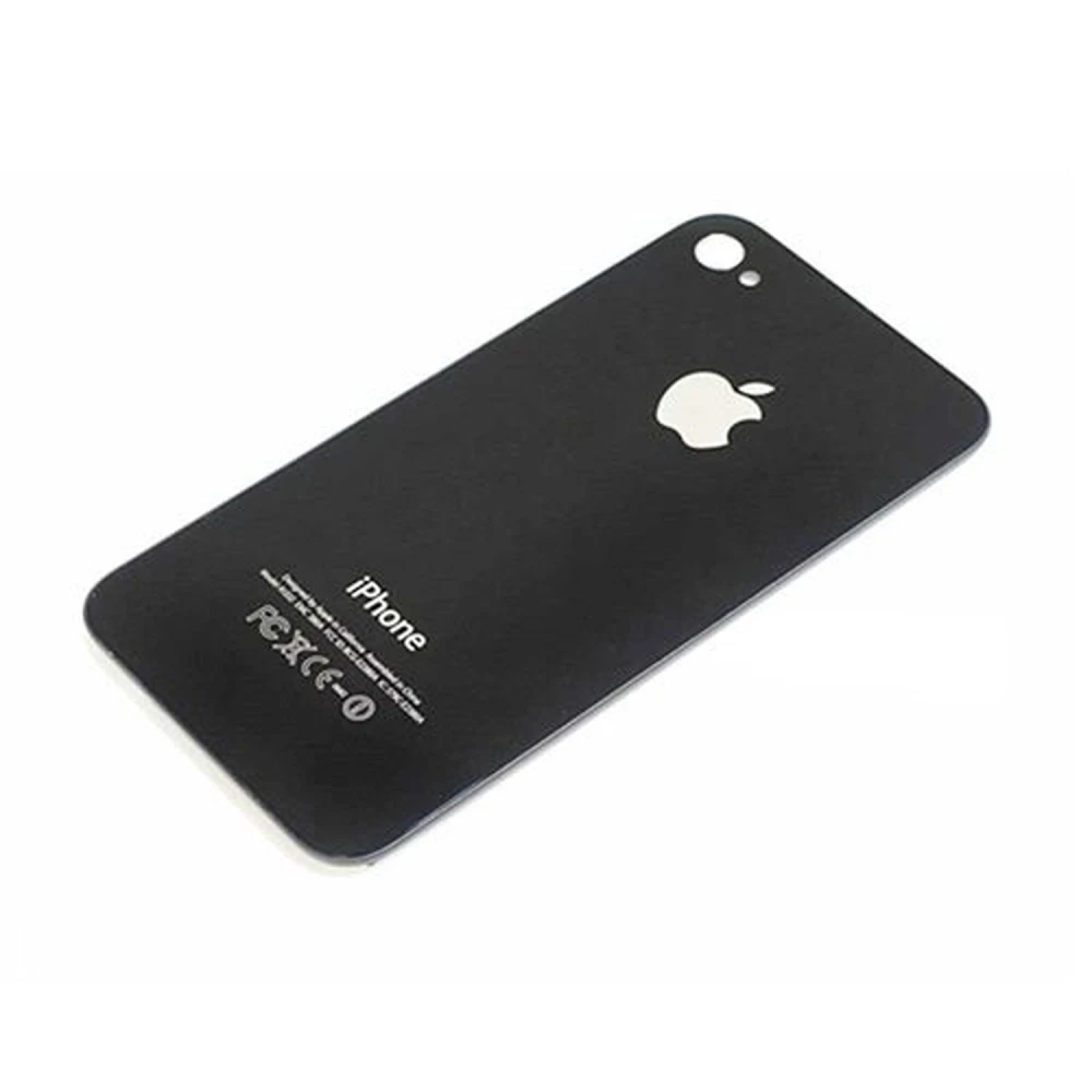Capac spate din sticlă iPhone 4 negru pentru reparație și piesă originală
