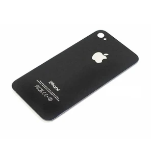 Capac spate din sticla iPhone 4S negru - piesa originala Satkit