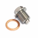 Dop de Golire Ulei Magnetic Oțel Inoxidabil M12 x 1,25 cu Garnitură - Carter Auto Moto