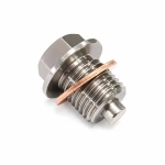 Dop de Golire Ulei Magnetic Inox M12 x 1,5 cu Garnitură - Carter Motor Mașină Motocicletă