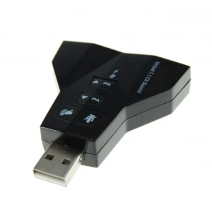 satkit Placă de sunet USB duală cu 2 ieșiri și 2 intrări audio
