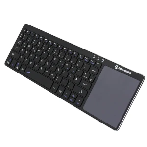 satkit Tastatură wireless 2.4GHz cu touchpad pentru Smart TV și PC, ultra subțire și portabilă