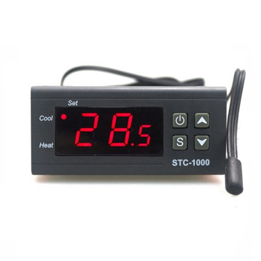 Termostat digital 220V STC-1000 cu control pentru răcire și încălzire
