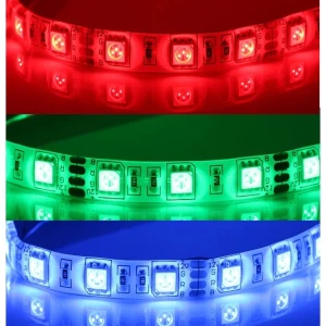 Bandă LED 12V RGB 5 metri reglabilă SMD5050 60LED pe metru IP65