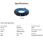 Bandă LED inteligentă WiFi SONOFF L2 Lite 5 metri cu telecomandă și app
