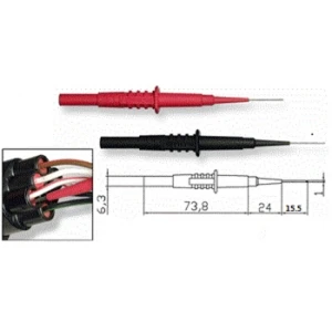 satkit TP4155 sondă de test cu vârf de 1mm pentru banana 4mm de la Amass