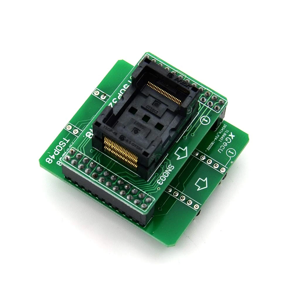 Componentes del adaptador Tsop48 Nand08 para programador Xgecu Minipro