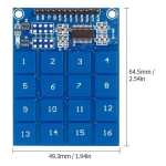 TTP229 modul comutator tactil capacitiv cu 16 canale pentru Arduino