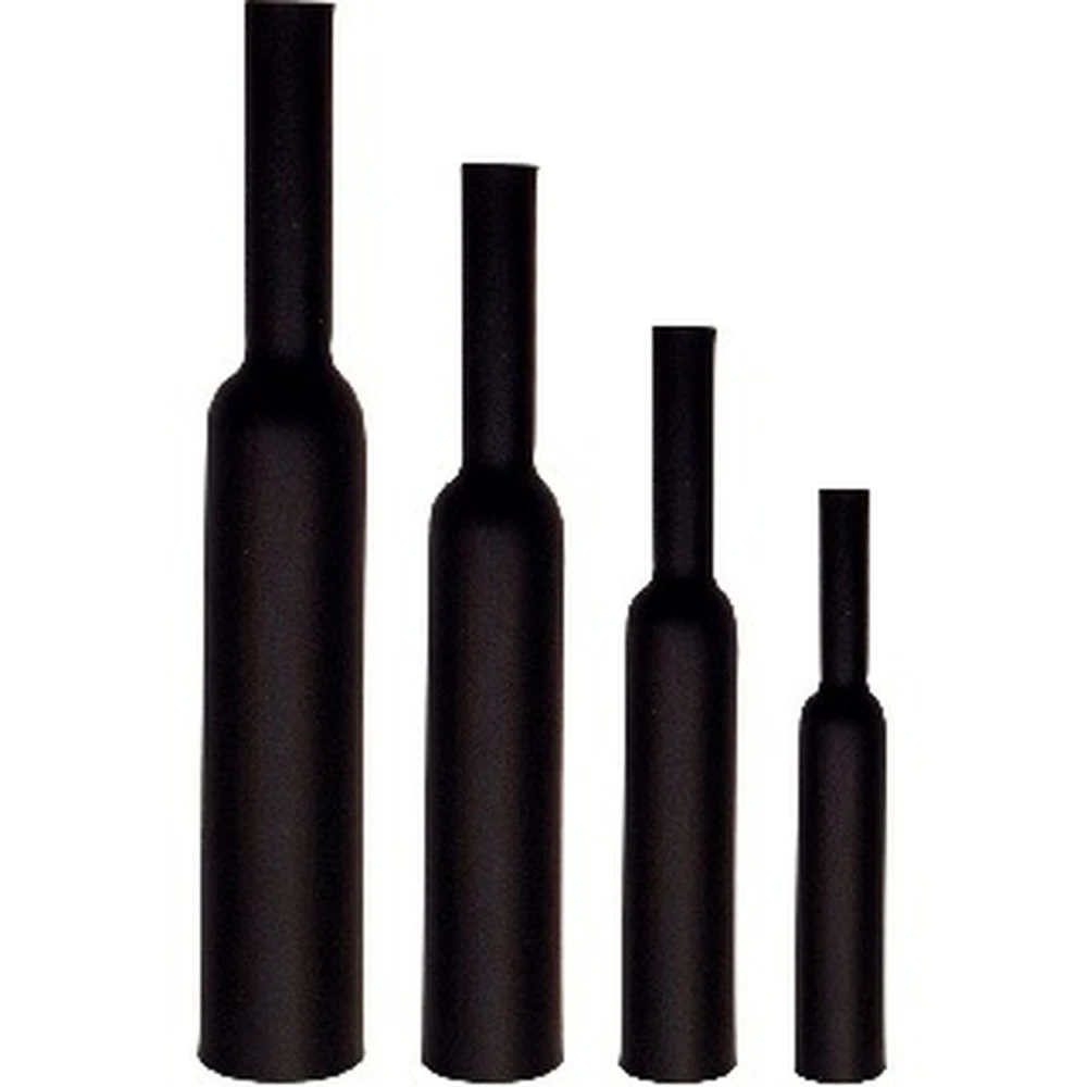 Tub termocontractabil negru 15mm la metru pentru lipire electronică