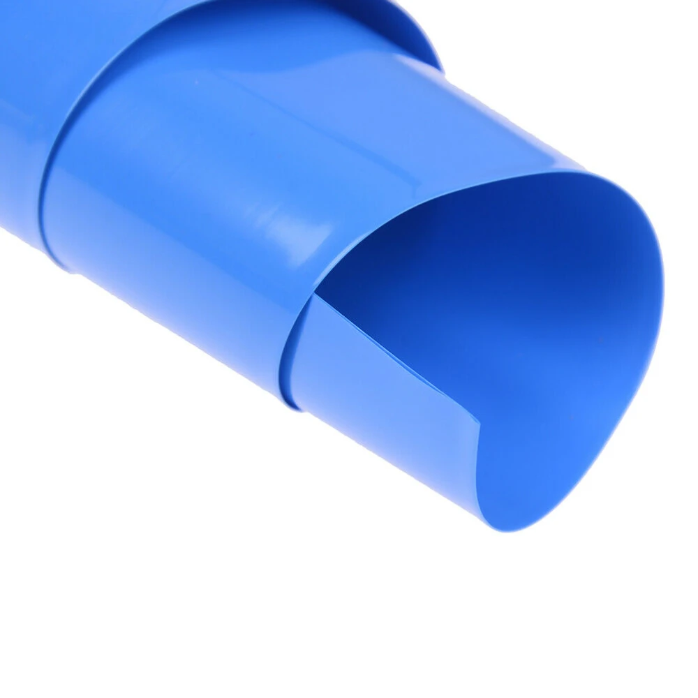 Tub termocontractabil PVC 1m x 210mm x 0.15mm pentru pack de baterii albastru