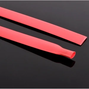 Tub termocontractabil roșu 8mm preț pe metru pentru electronică și lipire