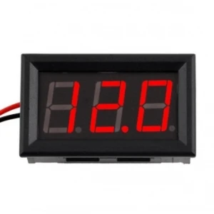 Voltmetru digital 3,5V 30V încastrat cu LED roșu