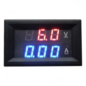 satkit Voltmetru și ampermetru digital încastrabil roșu 4.5-100V 0-10A