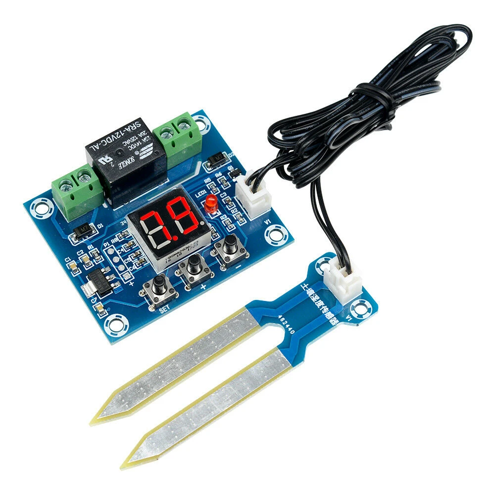 XH-M214 controler de umiditate 12V cu senzor de sol pentru irigare automată
