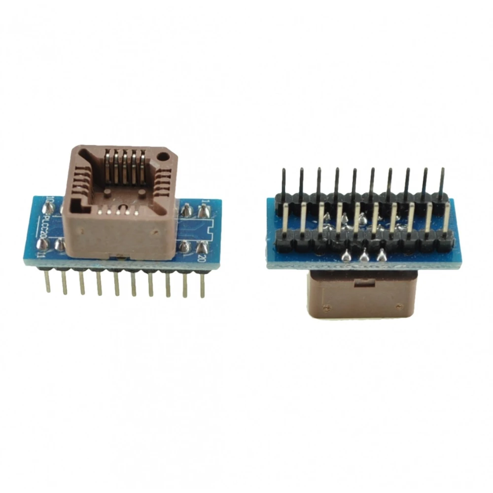Soclu programator PLCC20 la DIP20 cu inserare usoara - satkit
