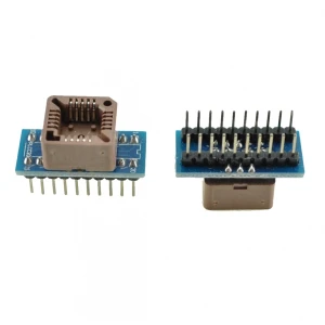 Soclu programator PLCC20 la DIP20 cu inserare usoara - satkit